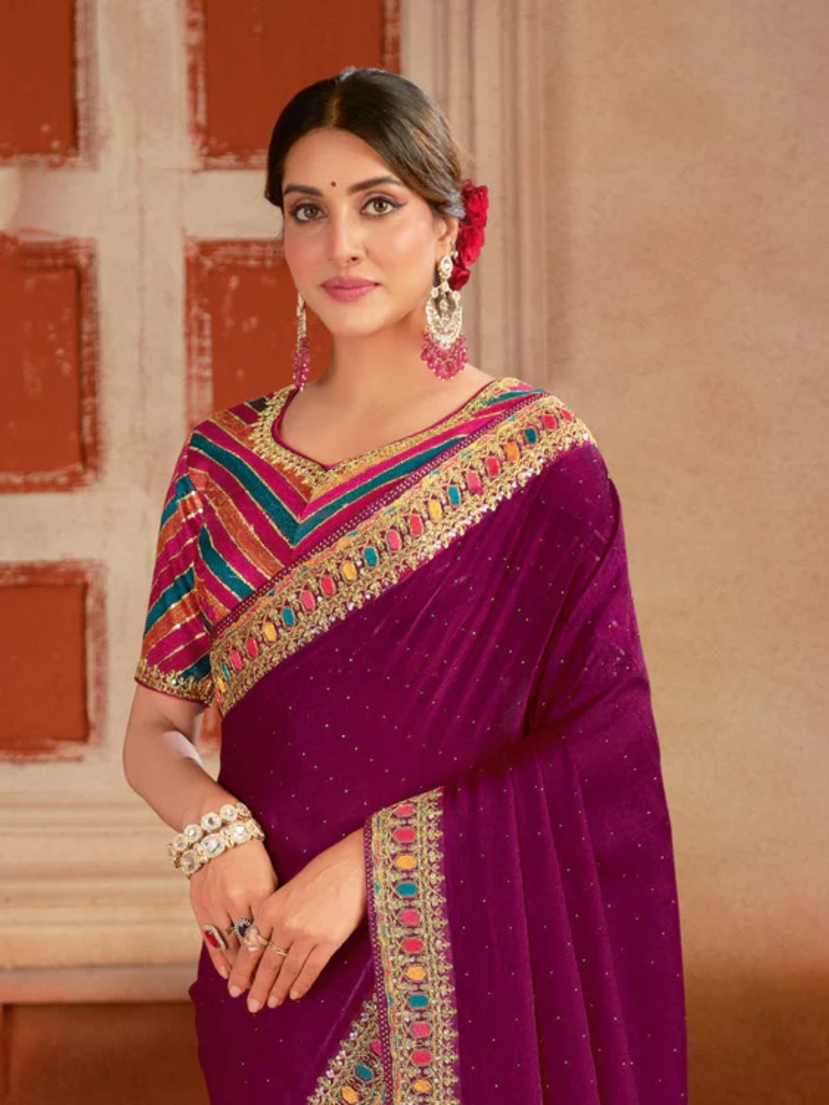 Fancy Chiffon Saree (2)